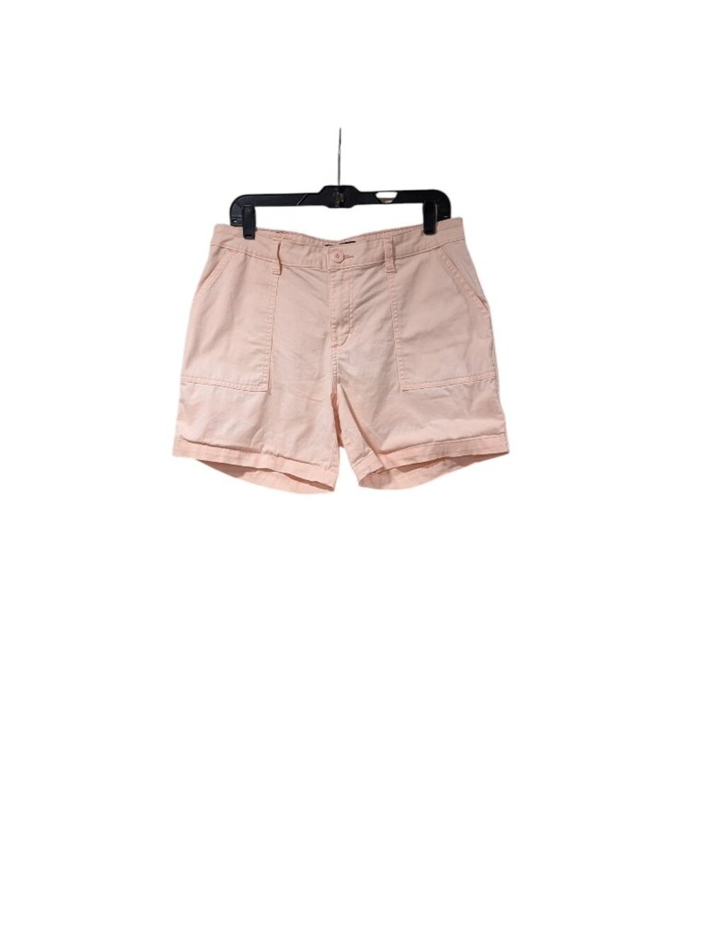 Lee Soft Pink Cargo Cotton Mid Rise Shorts Casual Everyday Summer Sz 10
